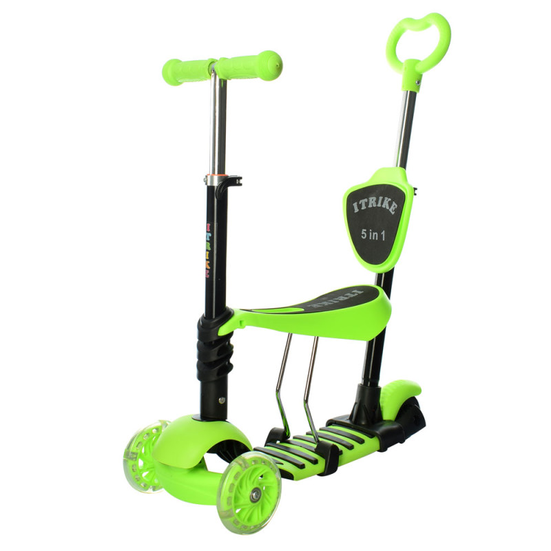 Самокат 5в1 iTrike Maxi JR 3-026-K (green) Самокат 5в1 iTrike Maxi JR 3-026-K (green)
